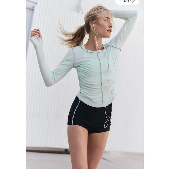 NWT Free People FP Movement Right On Run Long Sleeve Layer Tee Pistachio XL - Picture 1 of 9